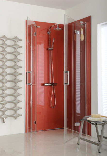 Plexiglas Hi Gloss Red Shower
