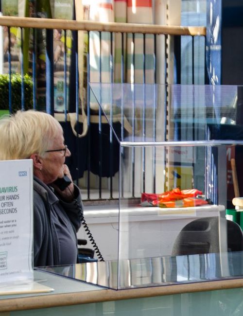 Sneeze Guard Reception Desk
