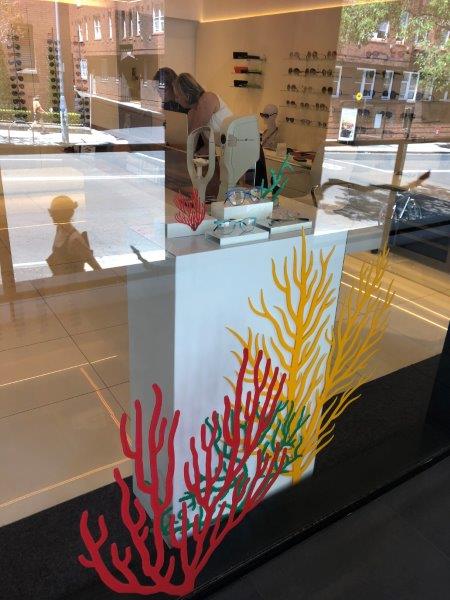 Coloured Acrylic Coral Shapes