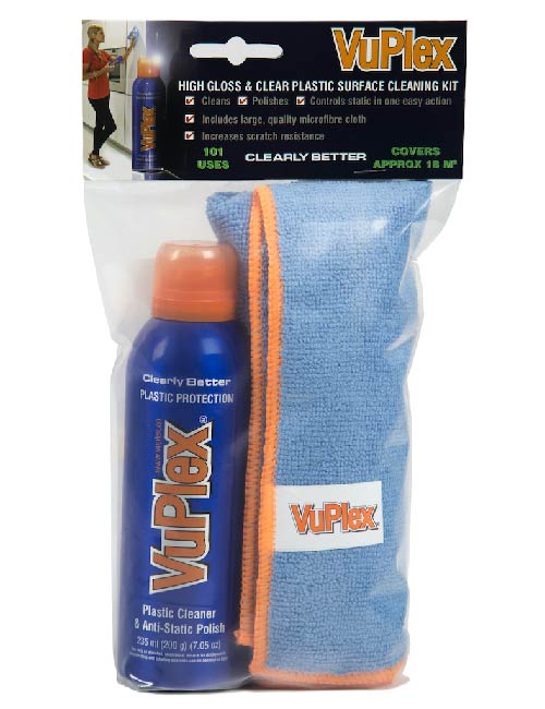 plastic cleaner and polish cloth