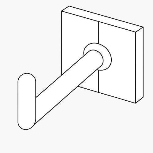 illustration of round acrylic hook
